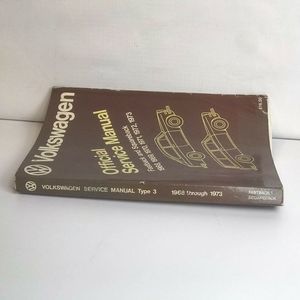 VOLKSWAGEN Other - Volkswagen Official Service 1968-1973 Type 3 Book VOLKSWAGEN Other - Volkswagen Official Service 1968-1973 Type 3 Book